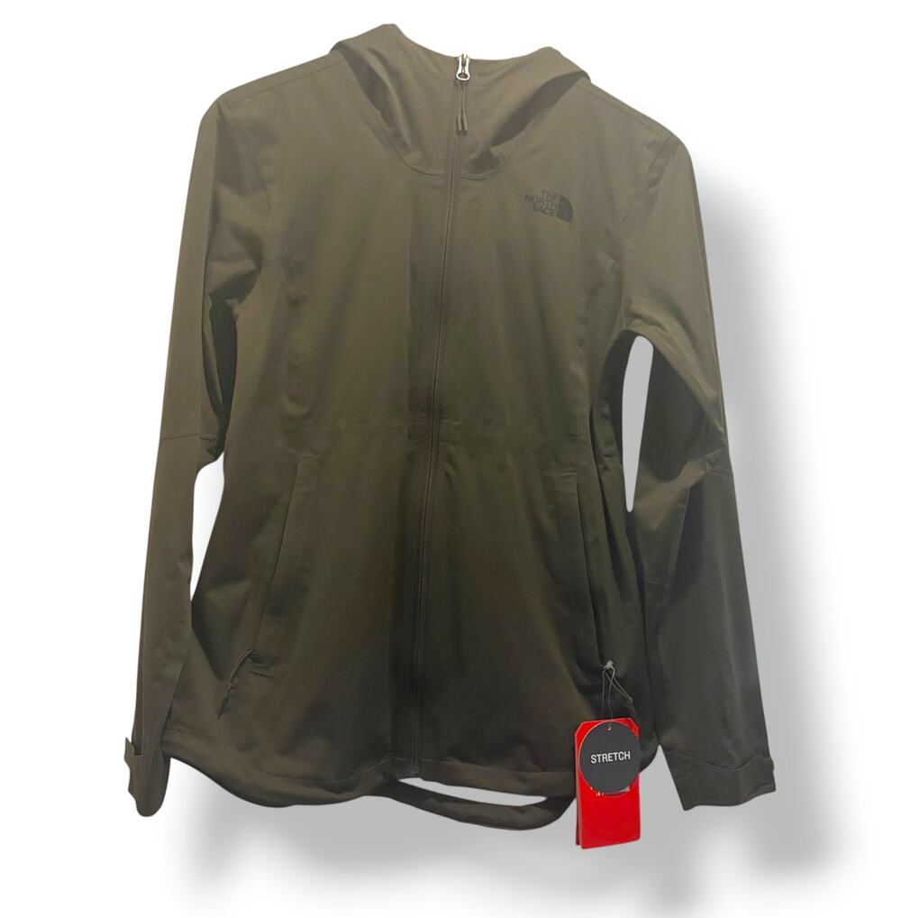 The North Face Wallpre Stretch Jacket Olive Green Women's M NWT Windbreaker